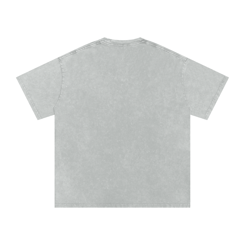 SLN "Angel Chain" Snow Washed Oversized Cotton T-Shirt