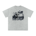 SLN "Angel Chain" Snow Washed Oversized Cotton T-Shirt