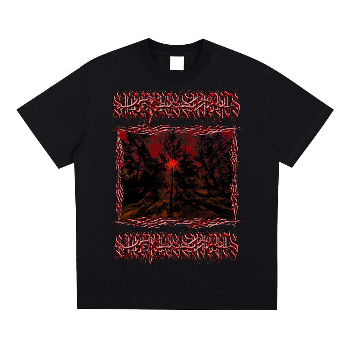 SLN "Red Forest" Cotton T-shirt
